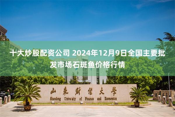 十大炒股配资公司 2024年12月9日全国主要批发市场石斑鱼价格行情