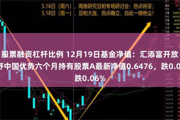 股票融资杠杆比例 12月19日基金净值：汇添富开放视野中国优势六个月持有股票A最新净值0.6476，跌0.06%